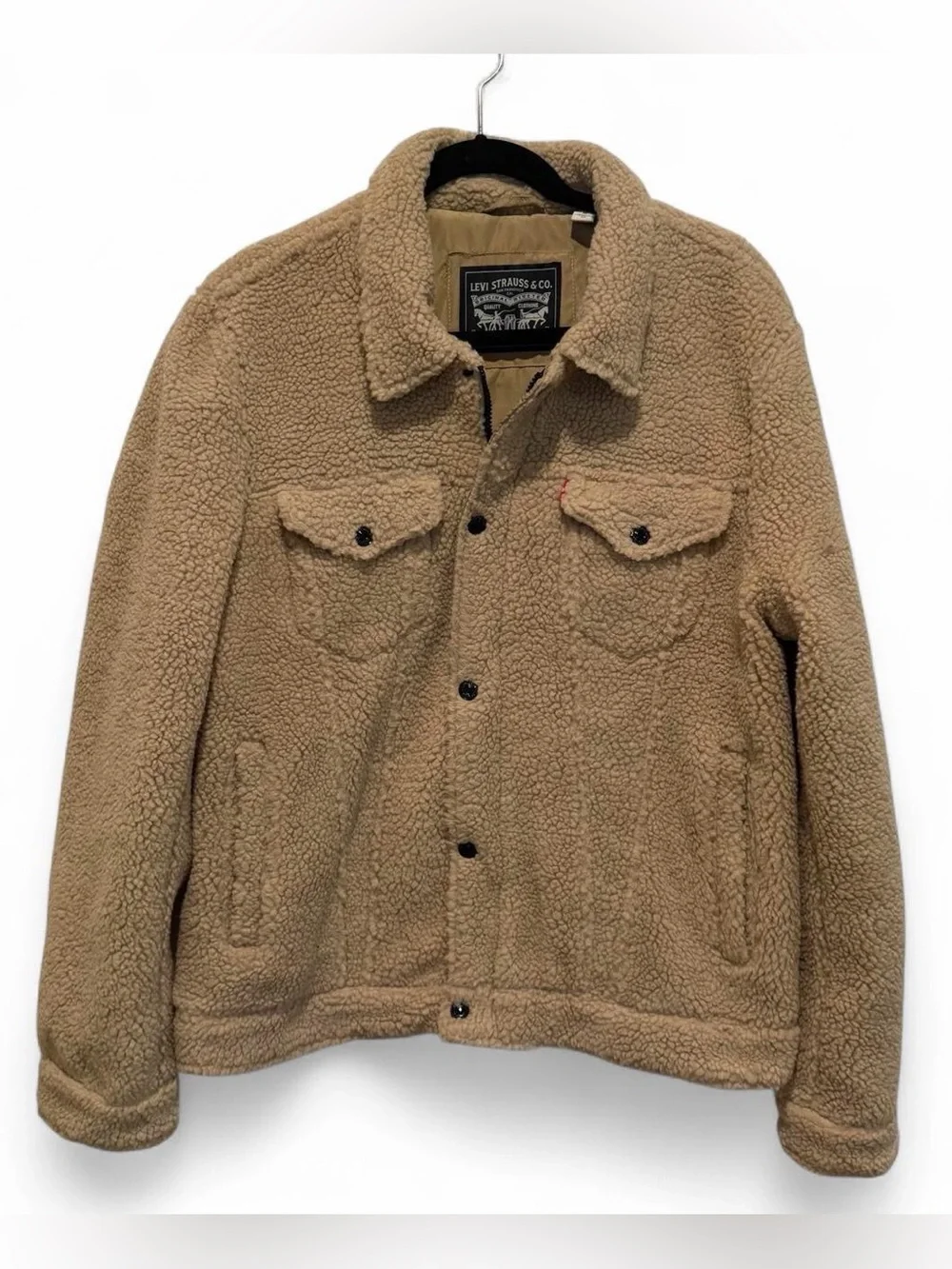 Levi's Oat Sherpa Trucker Jacket Medium Unisex NWT